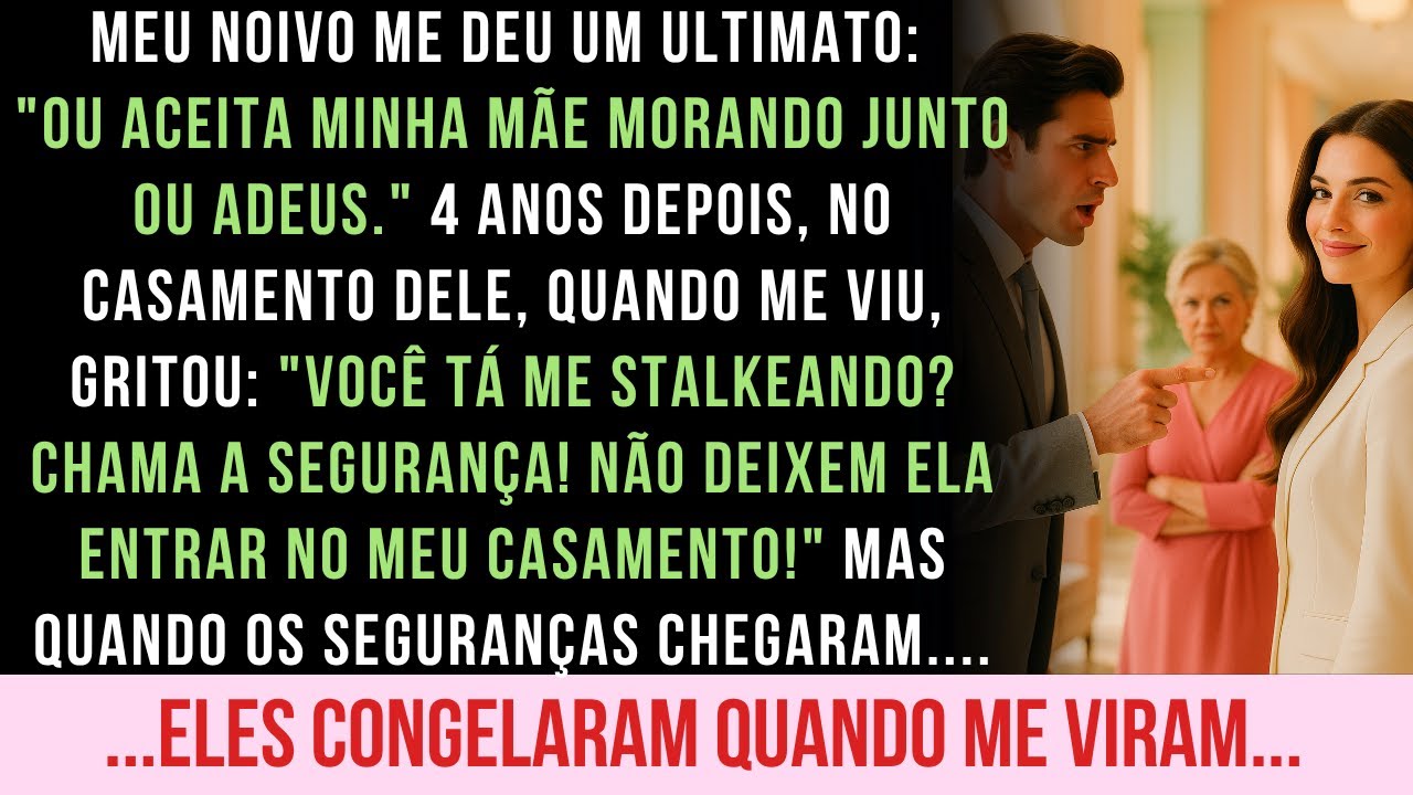MINHA MÃE MORANDO JUNTO OU ADEUS! 4 ANOS DEPOIS, NO CASAMENTO DELE, ELE PIROU AO ME VER...