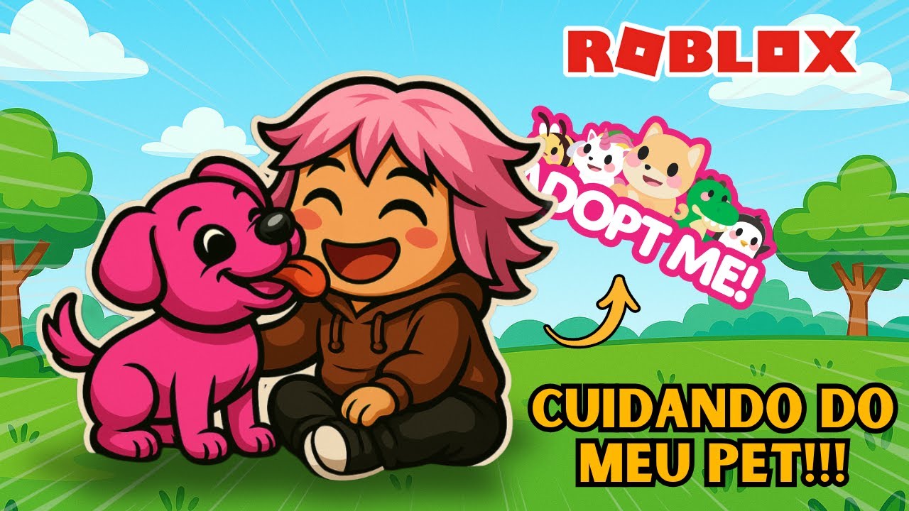 CUIDEI do MEU FILHOTE no ROBLOX 🐶✨ | ADOPT ME