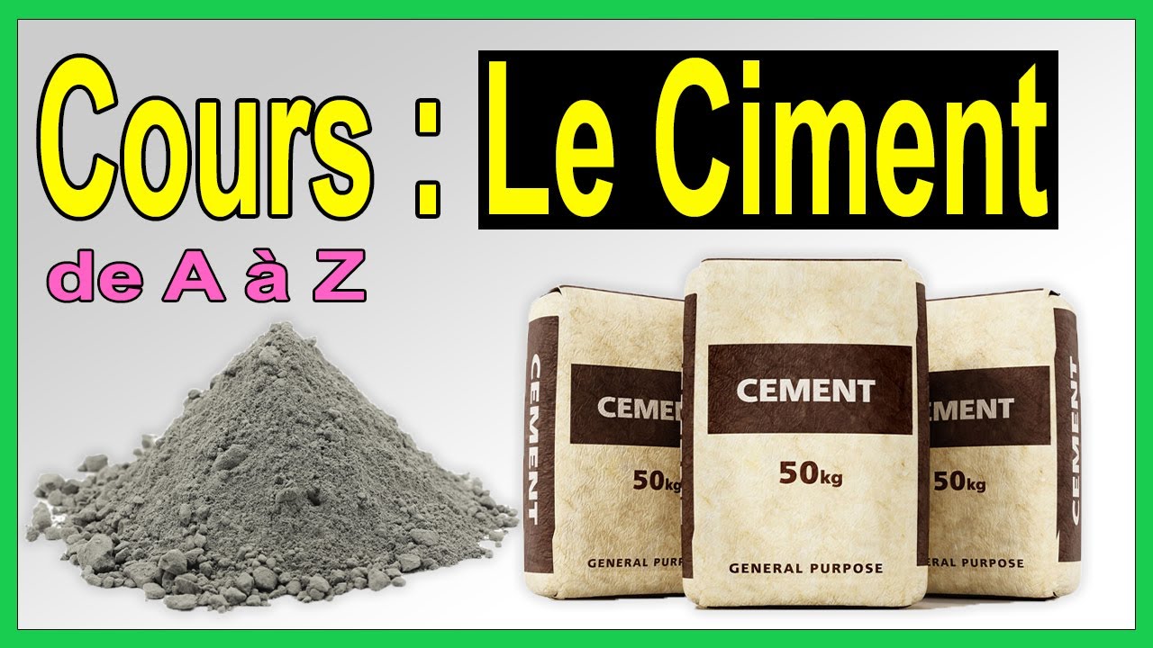 Chapitre : Le Ciment - Cours Matériaux de Construction