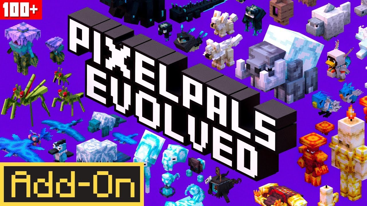 PIXEL PALS EVOLVED ADDON: Minecraft Bedrock's Version of Pixelmon!