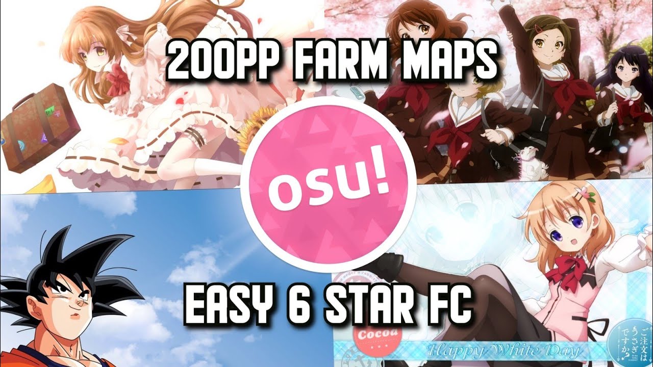 5 EASY DT FARM MAPS OSU! (200pp+) #2