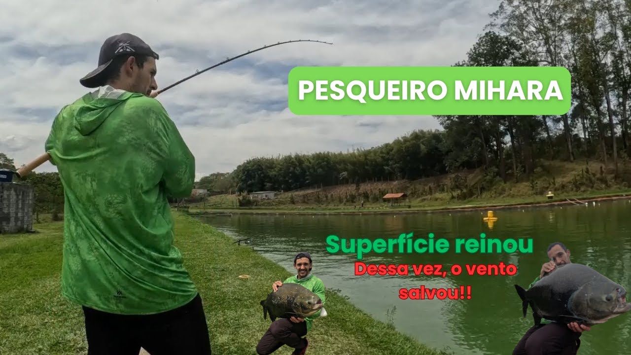 B&oacute;ia-p&atilde;o e EVA com pegadas ao vivo no Pesqueiro Mihara