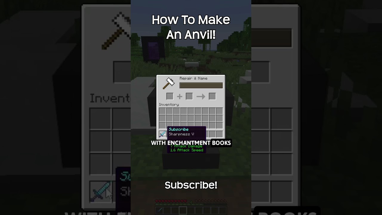 How To Make An Anvil In Minecraft!