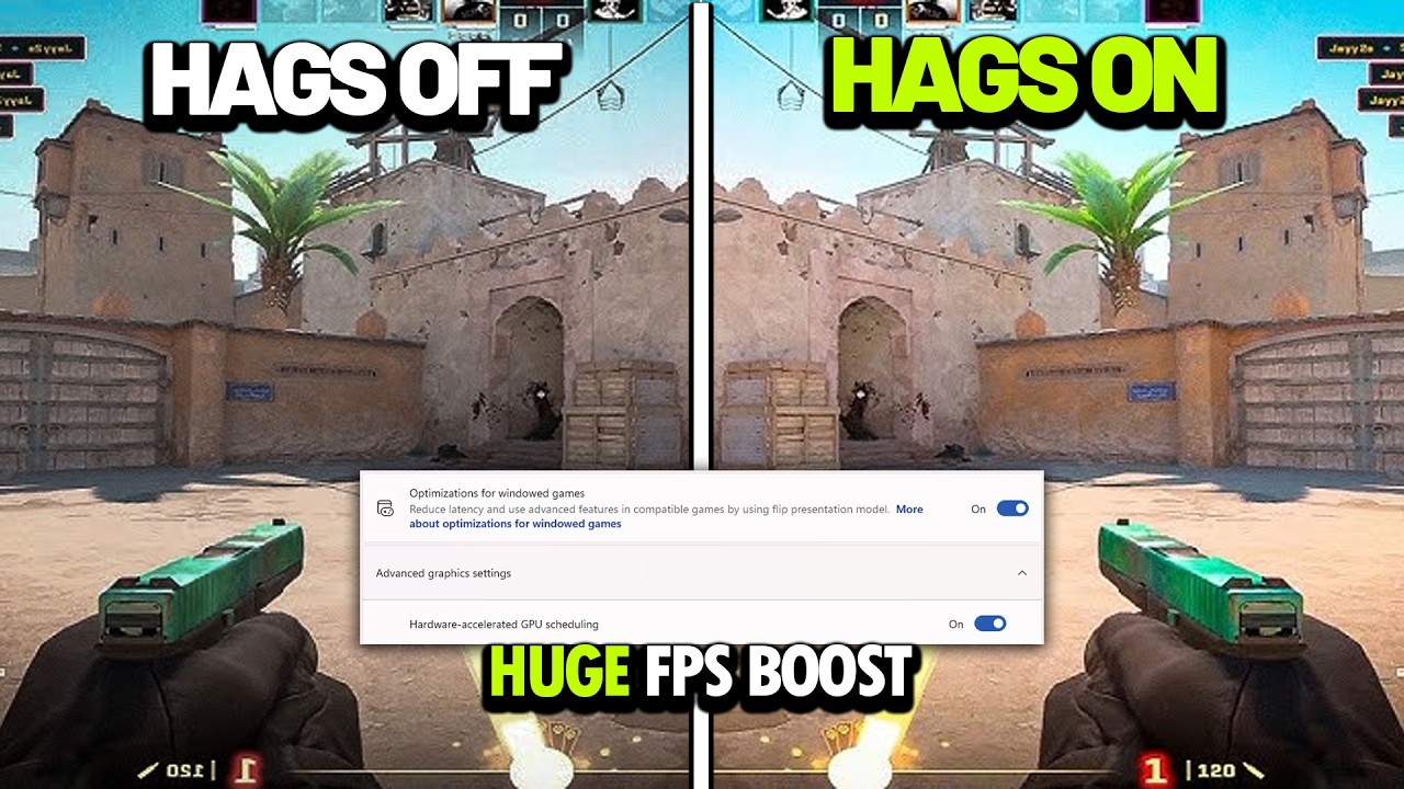 HAGS ON vs OFF &mdash; FPS Boost or Micro Stutter? Gaming Test