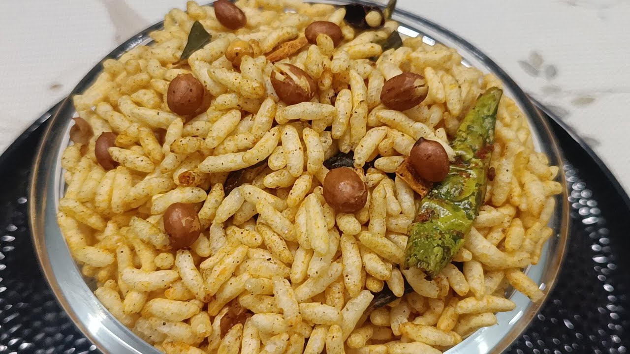 బండి మీద అమ్మే కరకరలాడే మరమరాల మిశ్రమం! 🌾 | PuffedRiceMixture | Borugula Mixture | evening snack mix