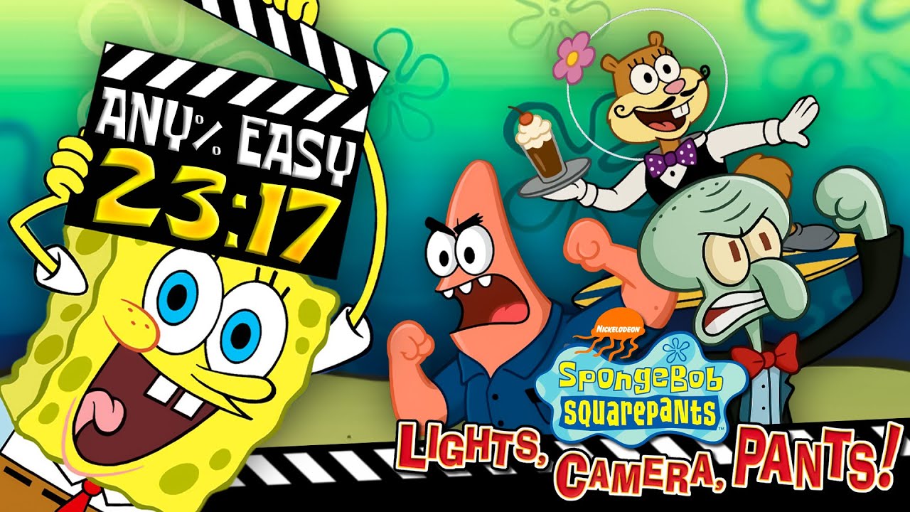 [WR] Губка Боб: Свет, Камера, Штаны! (GBA) — Прохождение на любой лёгкой скорости за 23:17