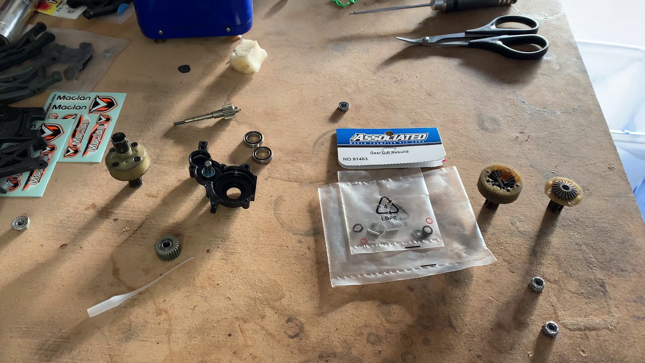 SC10 Gear Diff internals