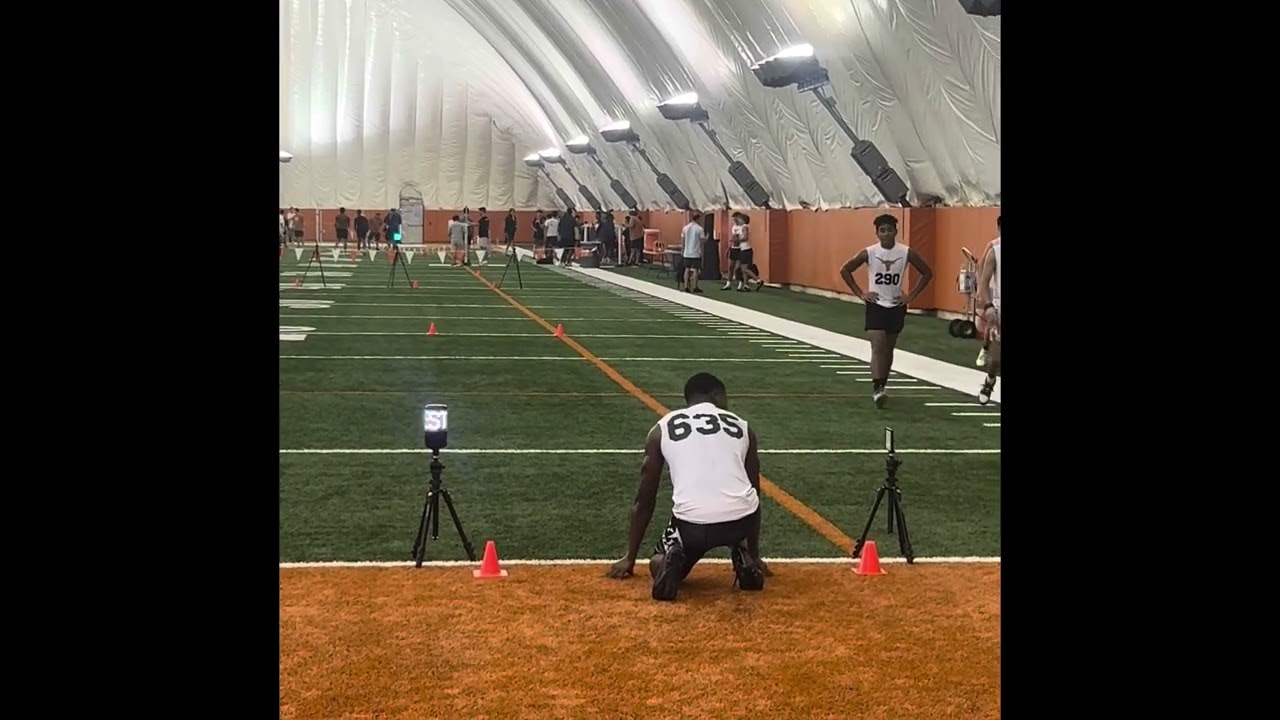 2024 Texas Longhorns Football Camp 40yd testing