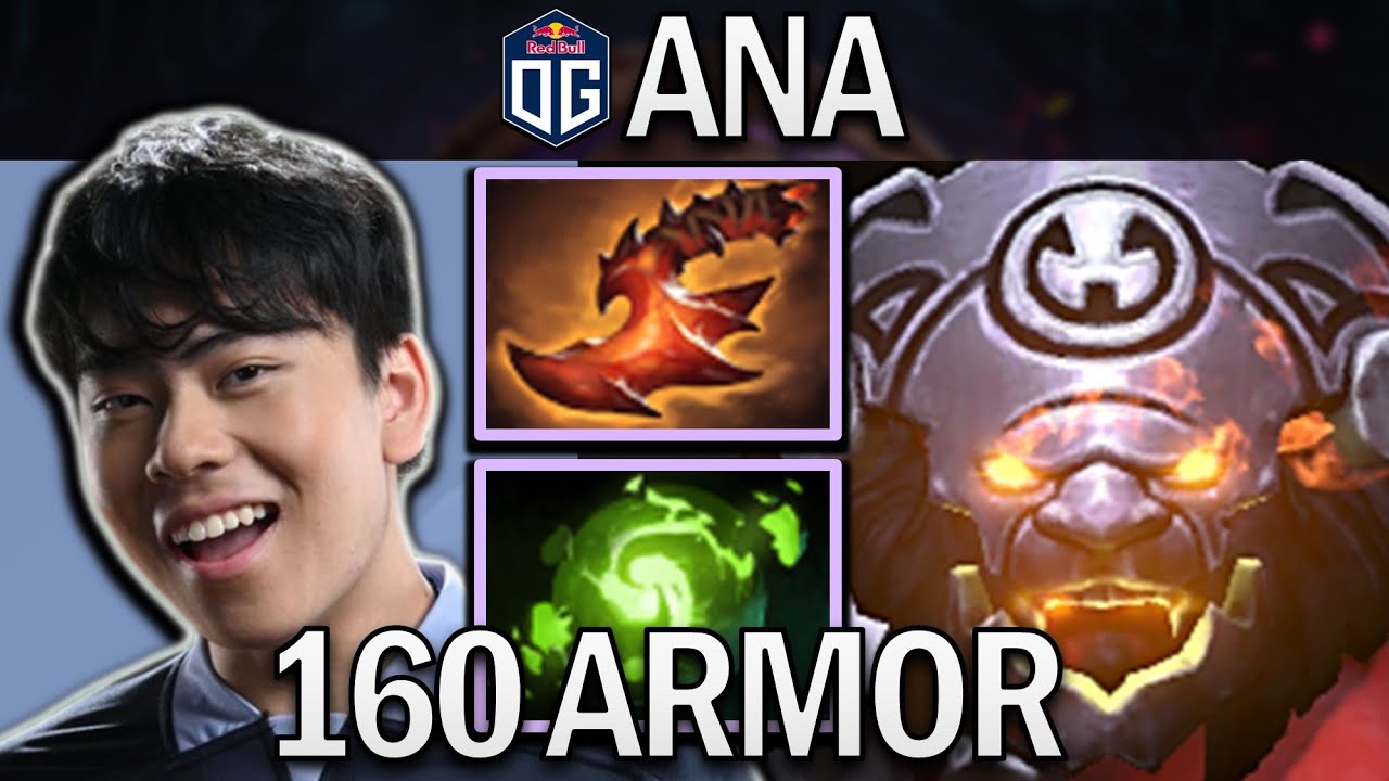 OG.ANA SMURF AXE WITH INSANE 160 ARMOR - DOTA 2 7.31 GAMEPLAY
