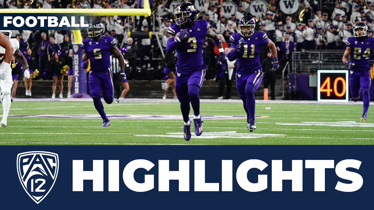 Arizona State vs. No. 5 Washington Football Highlights | 2023 Season