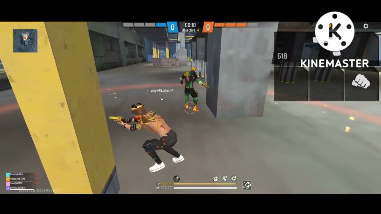 1vs4 gameplay❤️#full video 🥰 KGFSTAR FF ❤️