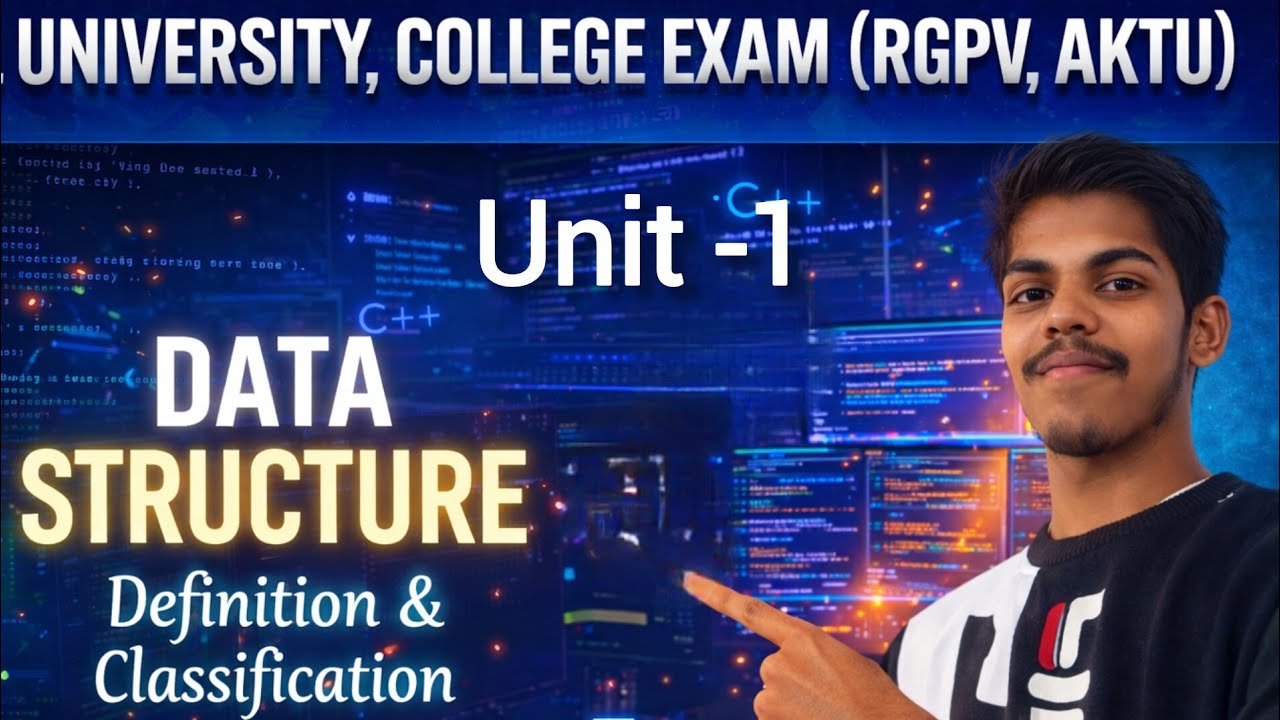 Data Structure: Definition & Classification | Examples |All Universities Most Repeated Exam Question