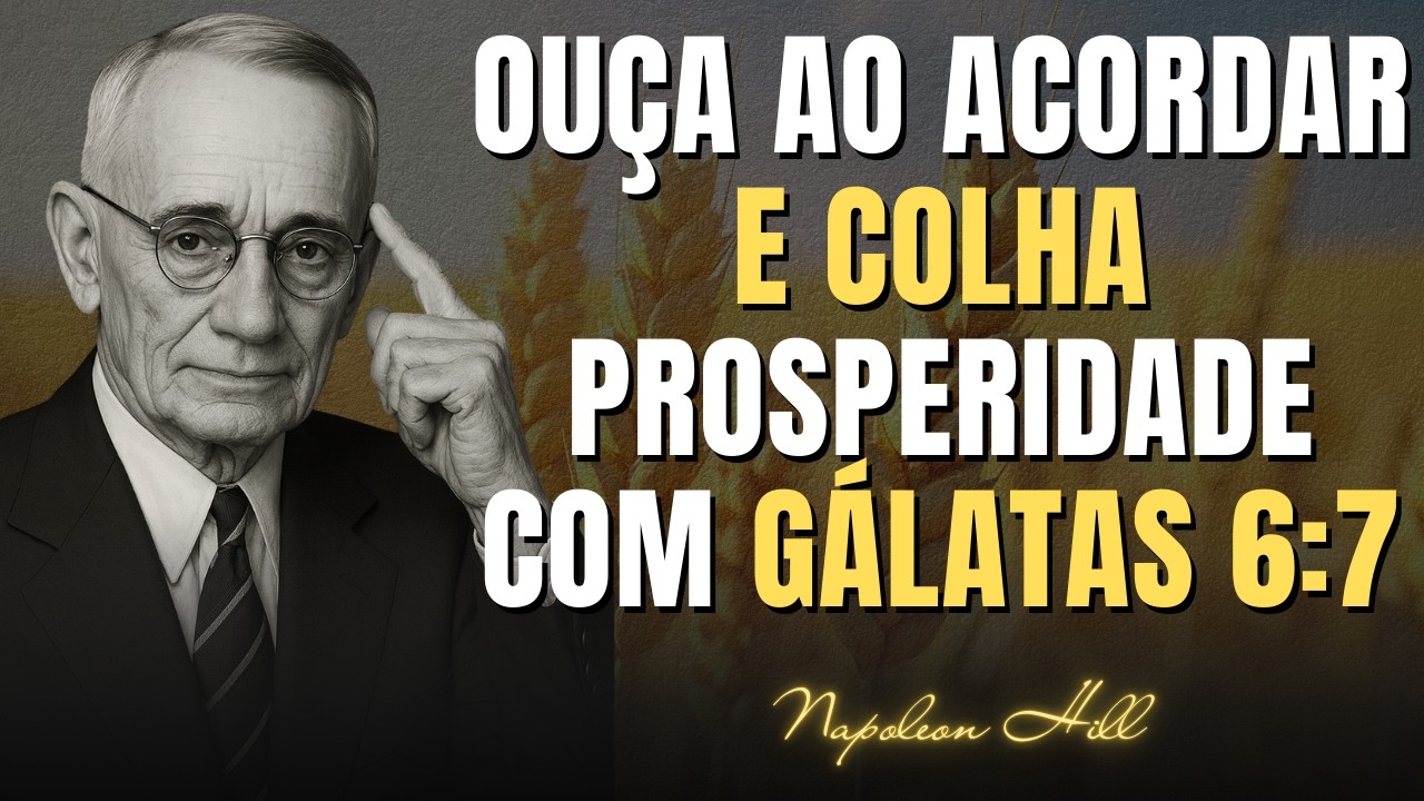 Ouça Isso AO ACORDAR e Ajuste Suas Escolhas para Colher Prosperidade com GÁLATAS 6:7 | Napoleon Hill