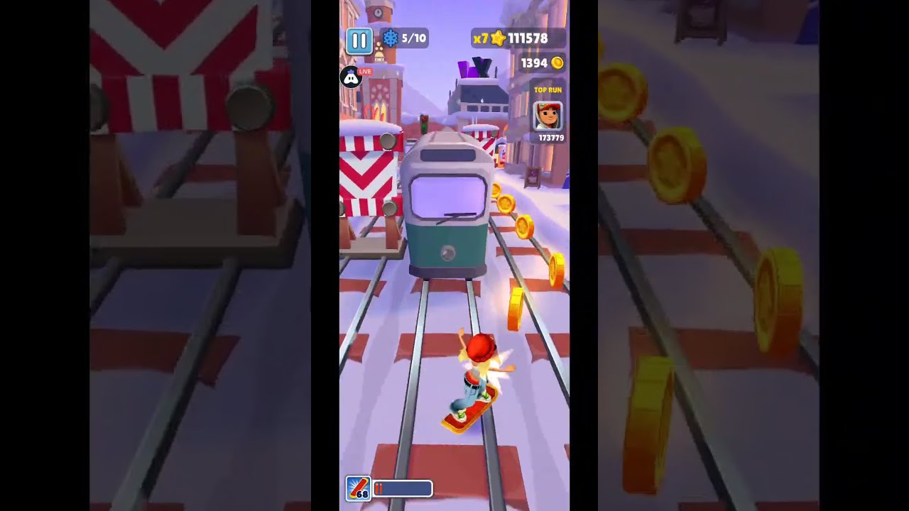 Subway Surfer 🚇 Road To Indian Top No 1 #subwaysurfers#subwaysuferlive#squidgame#live#shortlive