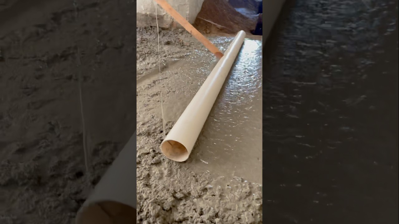 Voce nunca viu um acabamento assim com rod&atilde;o! #concreto #piso #nivelado #obra #truque