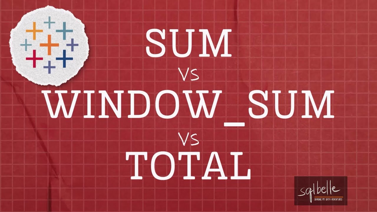 Советы по использованию Tableau: SUM, WINDOW_SUM и TOTAL