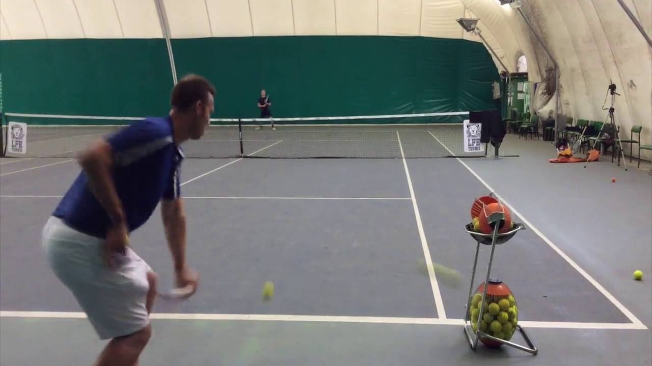 How to feed tennis balls