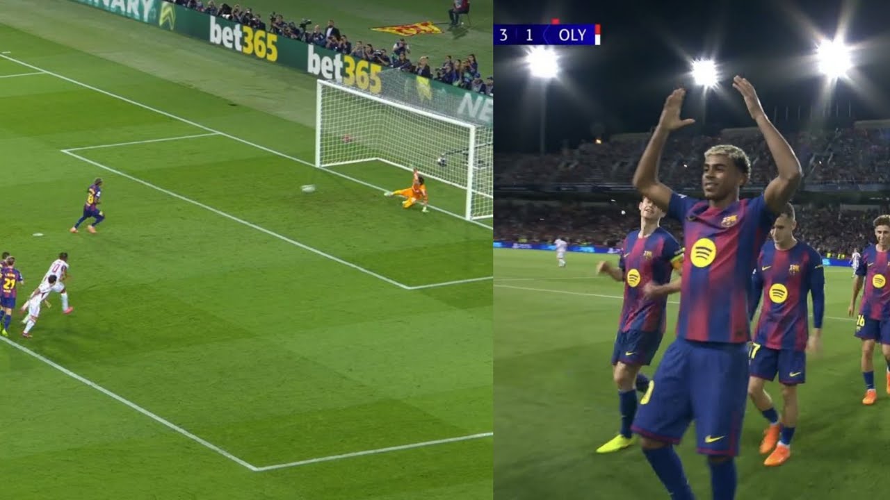Yamal Makes It Look Easy! Penalty Goal vs Olympiacos 🎯