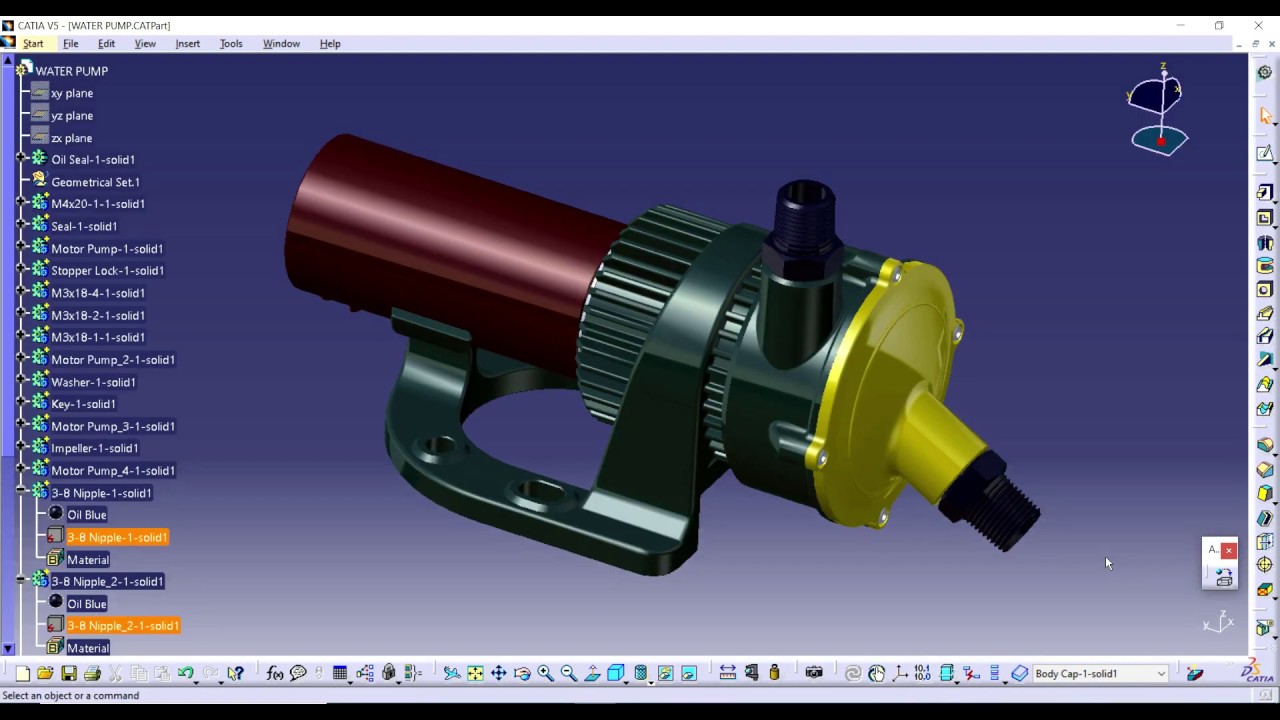HOW TO APPLY MATERIAL ON PARTS IN CATIA V5