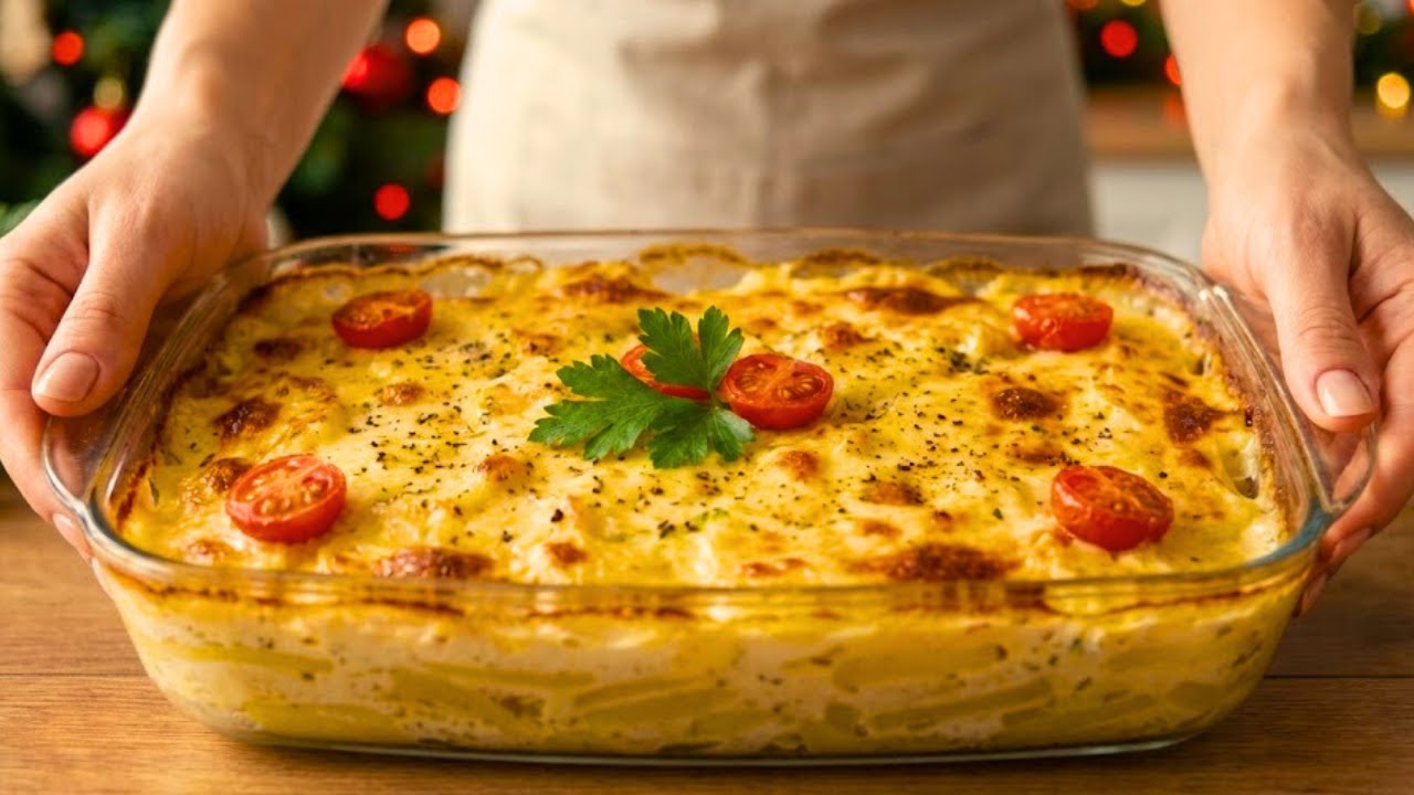 Kartoffelauflauf für Neujahr — Zubereitung in 10 Minuten
