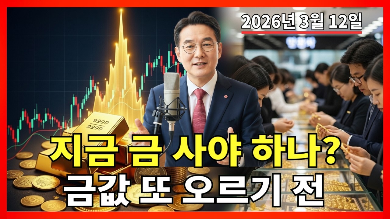 2026년 3월 12일 🇰🇷 한국 금값 오늘: 금값 더 오르기 전에 지금 사야 할까? |금 가격 |금 투자 |경제 분석