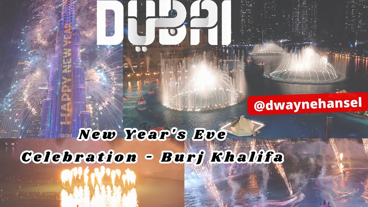 Stunning New Year's Eve Celebration- Burj Khalifa, Dubai | dwaynehansel