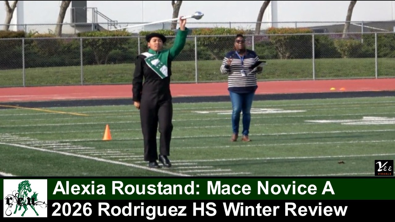 Alexia Roustand, Rodriguez HS, L-Pattern Mace Novice A at Rodriguez HS Winter Review 2026