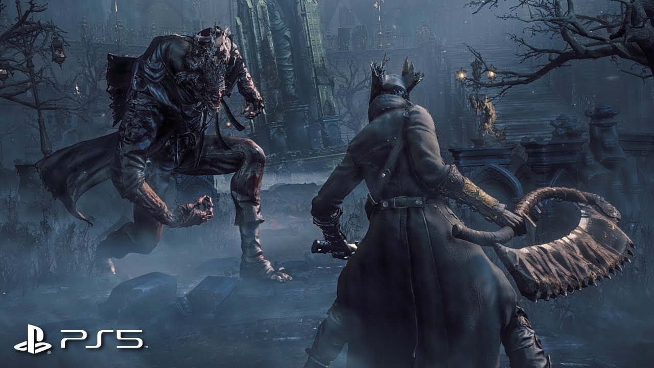 Bloodborne FULL GAME + The Old Hunters DLC - All Cutscenes (PS5)