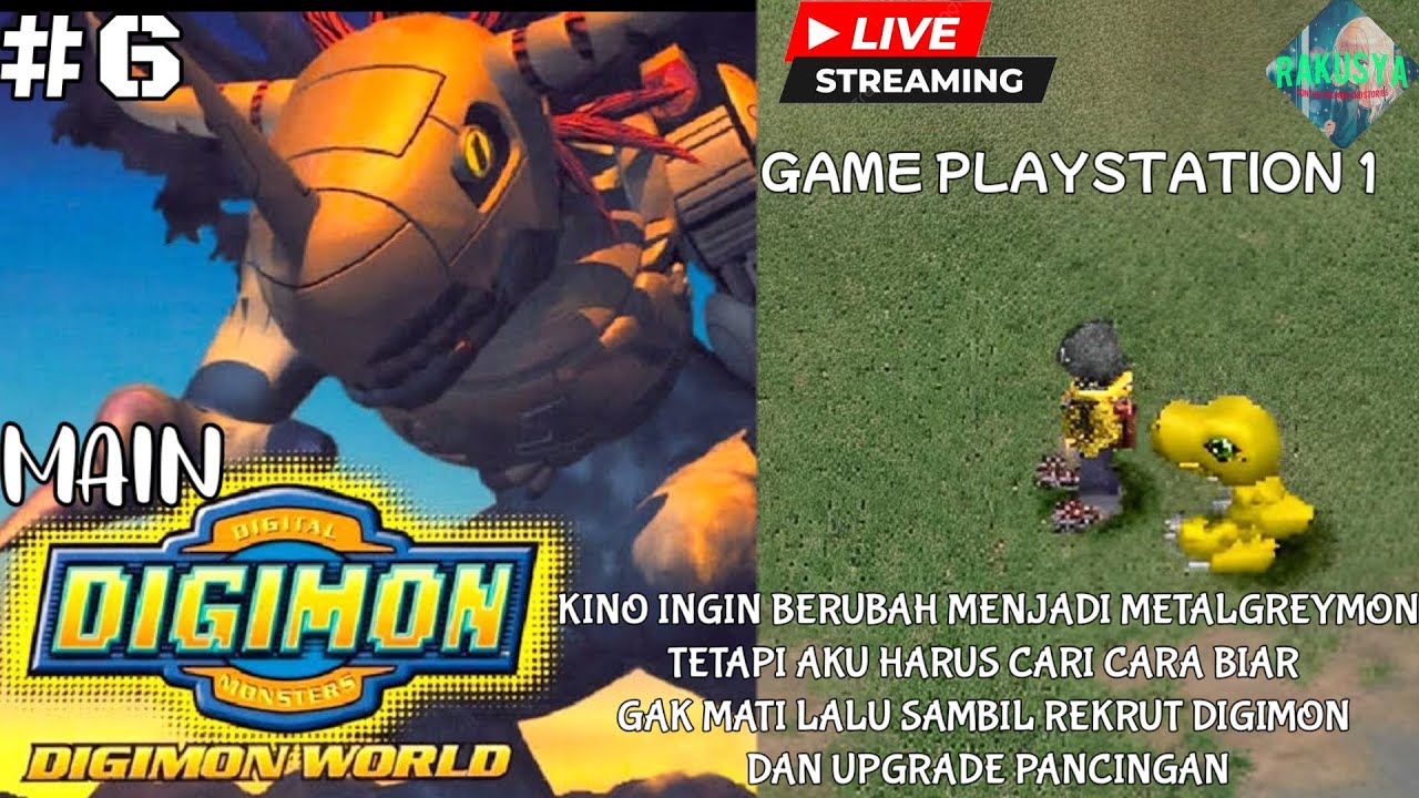 Gagal berubah ke metalgreymon malah ngulang dari awal jadi tyranomon gpp deh 😞- Digimon World indo#6