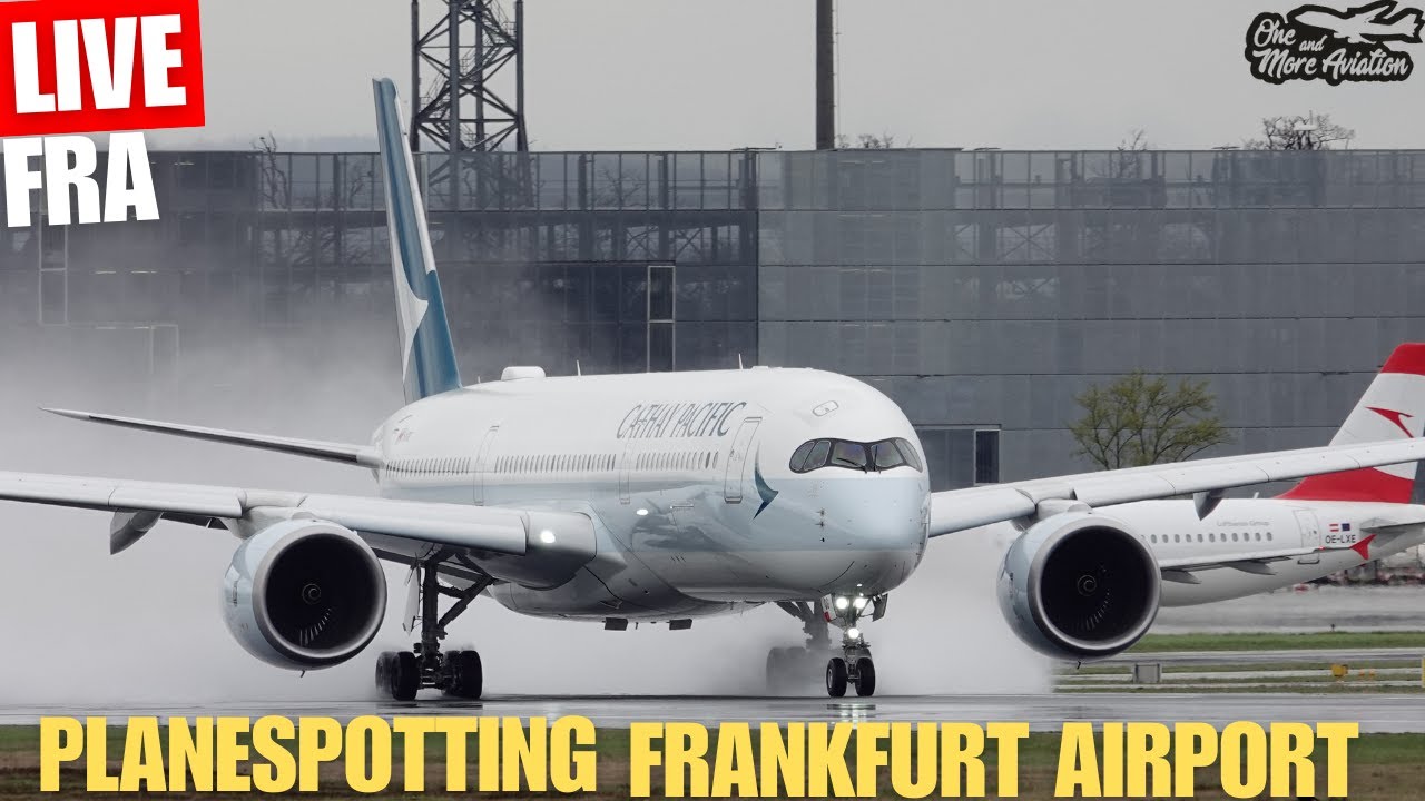 🔴Live Planespotting Frankfurt Airport Affenfelsen Waterspray Action 💦 #live