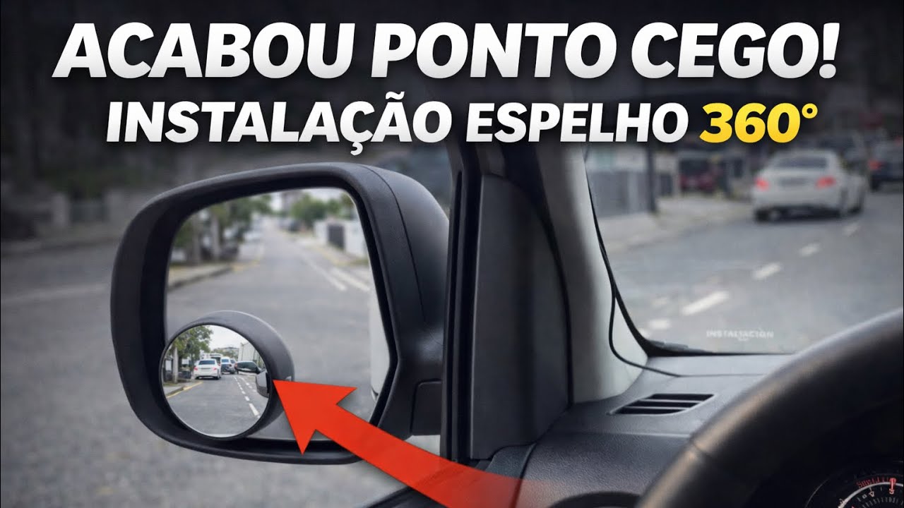Coloquei Espelho Cego 360° na Kangoo! Vale a Pena? 🚐