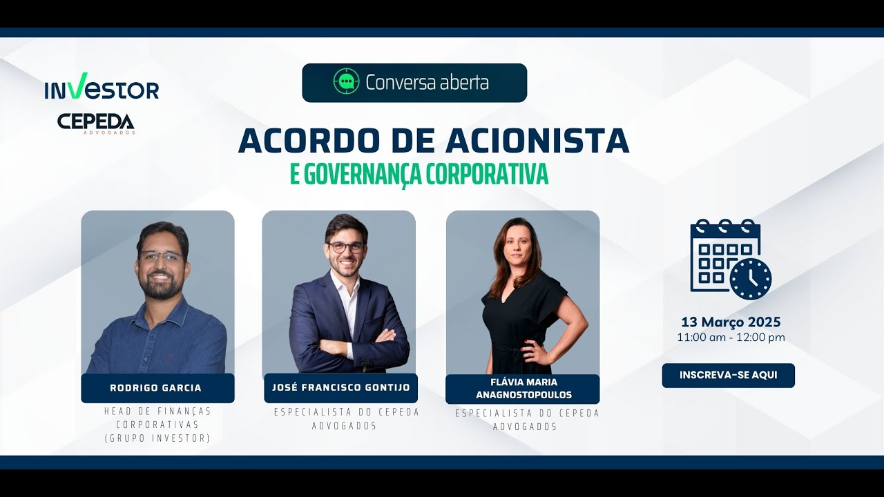 Conversa Aberta - Acordo de acionista e Governança Corporativa