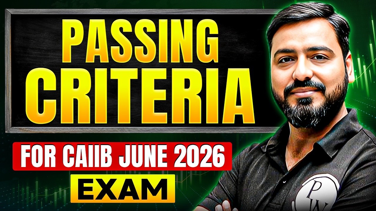 CAIIB Registration 2026 | Passing Criteria for CAIIB Exam 2026 | CAIIB Registration | by Ashish Sir