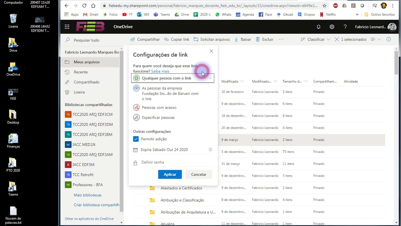 200407 Como criar links do OneDrive e compartilhar arquivos