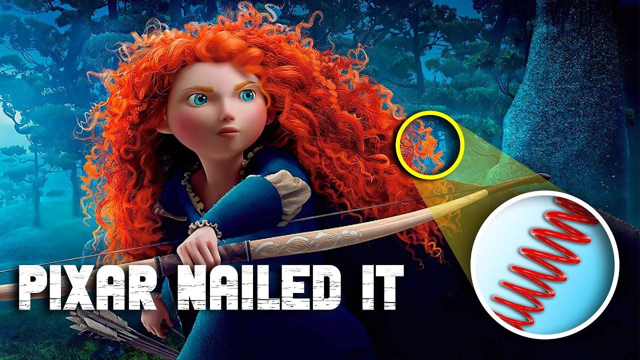 Как Pixar создаёт волосы в фильмах | Taz