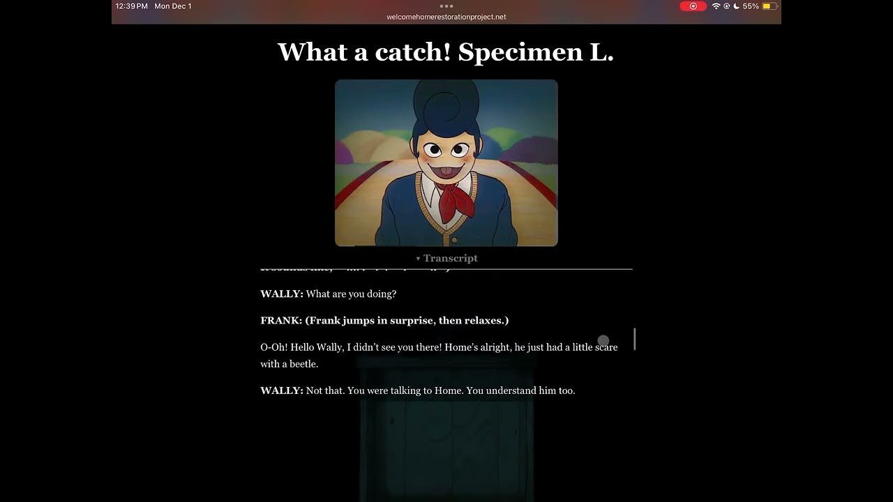 Welcome Home Update- Specimen L