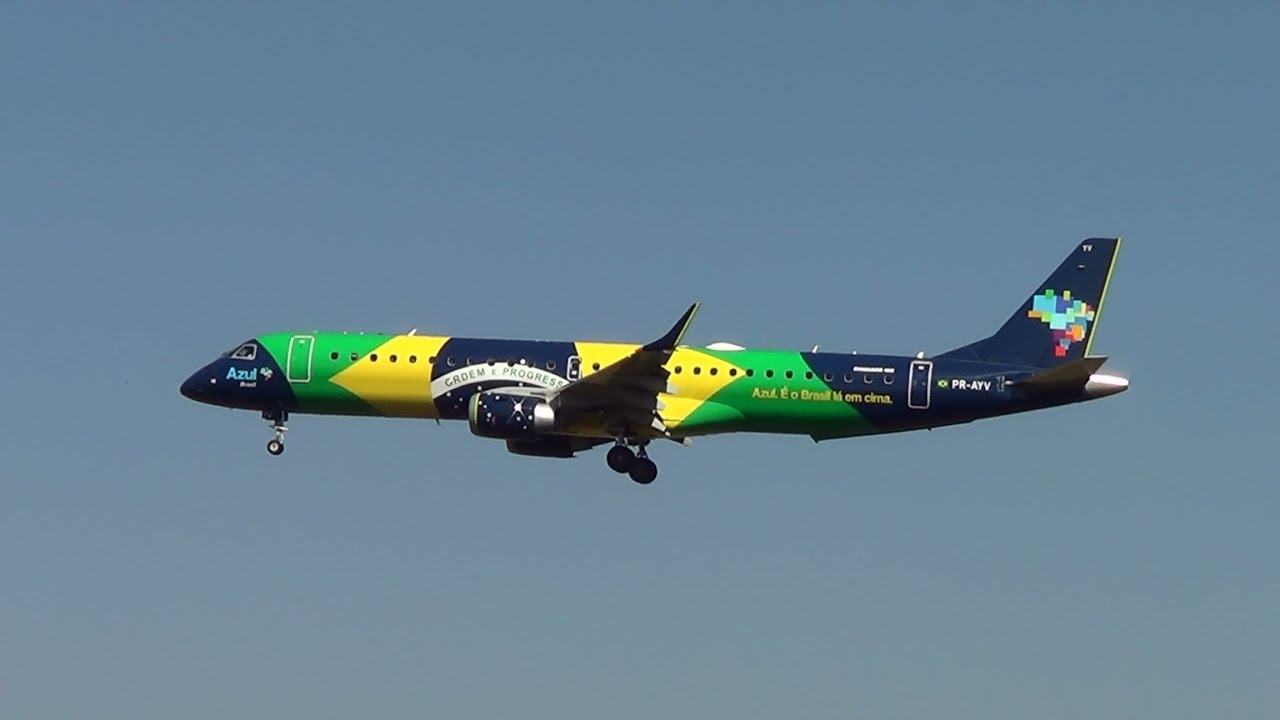 Vinte e nove lindos  Aviões pousando no Aeroporto de Confins