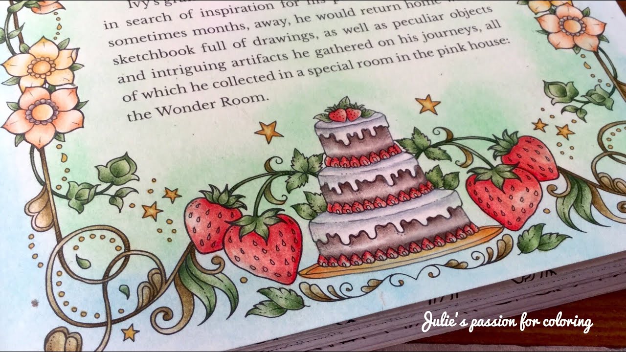 IVY AND THE INKY BUTTERFLY by Johanna Basford - prismacolor pencils - color along