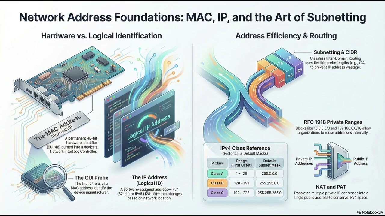 Network Address Foundations Guide: MAC, IP, and the Art of Subnetting