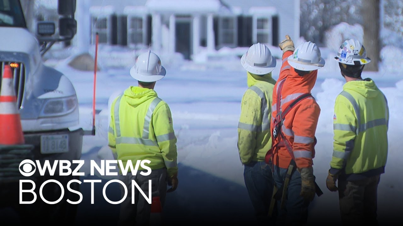 Crews work to restore power in Falmouth after blizzard