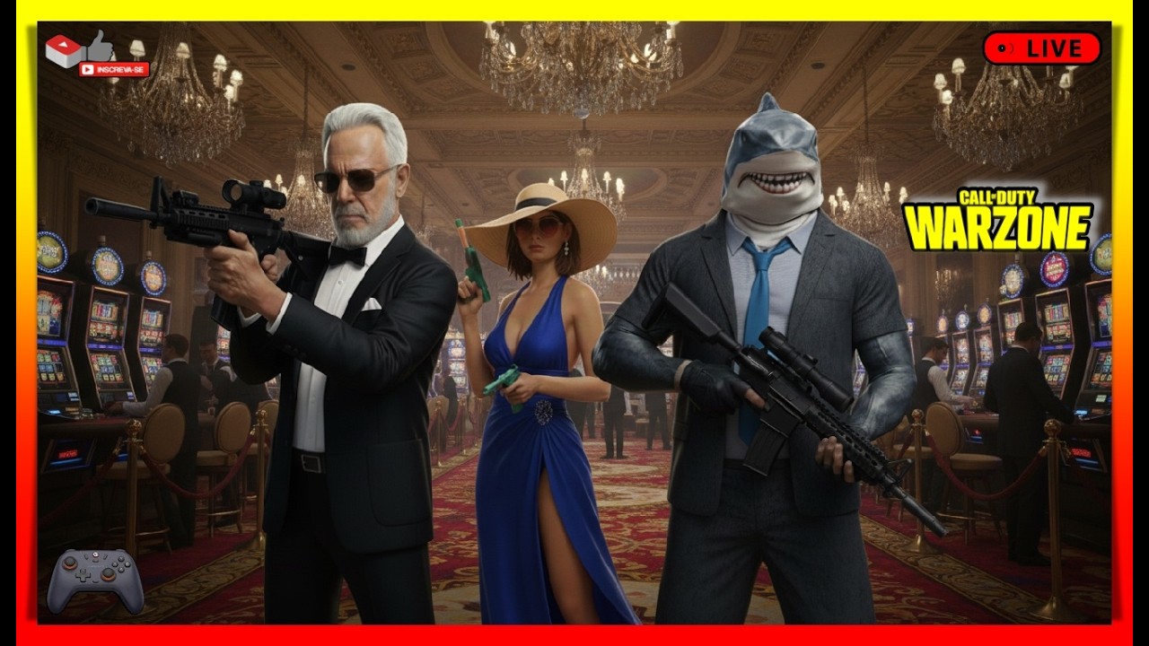 WARZONE LIVE: 🍸 MODO JAMES BOND! HACKERS INFINITO na RANKED e JOGANDO com ALEATÓRIOS: On-BoRa BB!