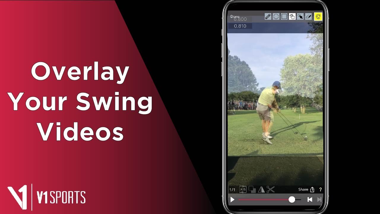 V1 Golf App: How to Overlay Swing Videos