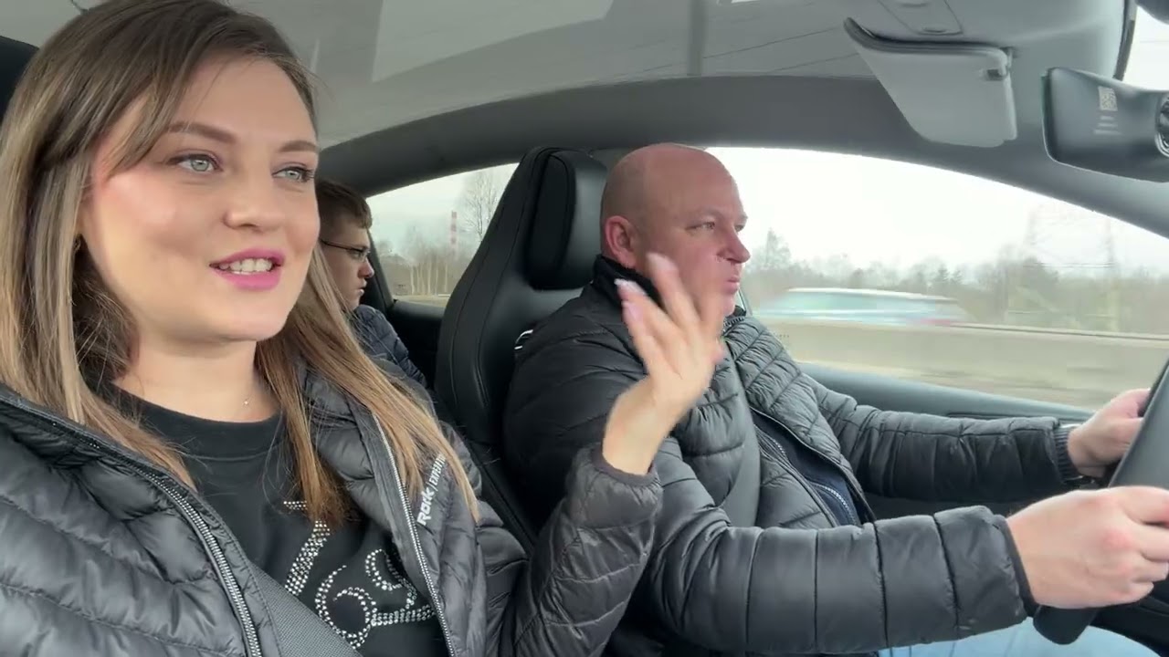 Взяли тесту на тест-драйв. #tesla 