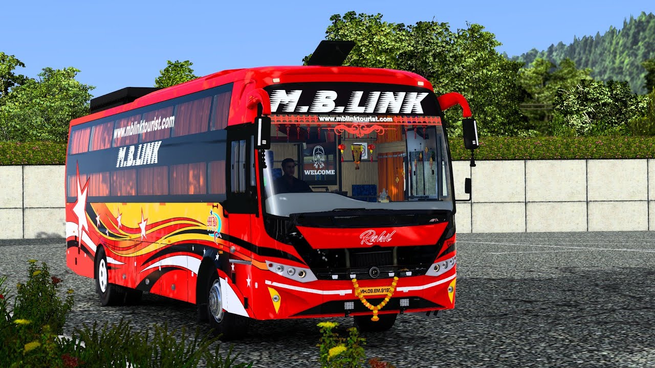 M B Link Travel Journey | Realistic Driving | Prakash  Sleeper Bus | Euro Truck simulator 2