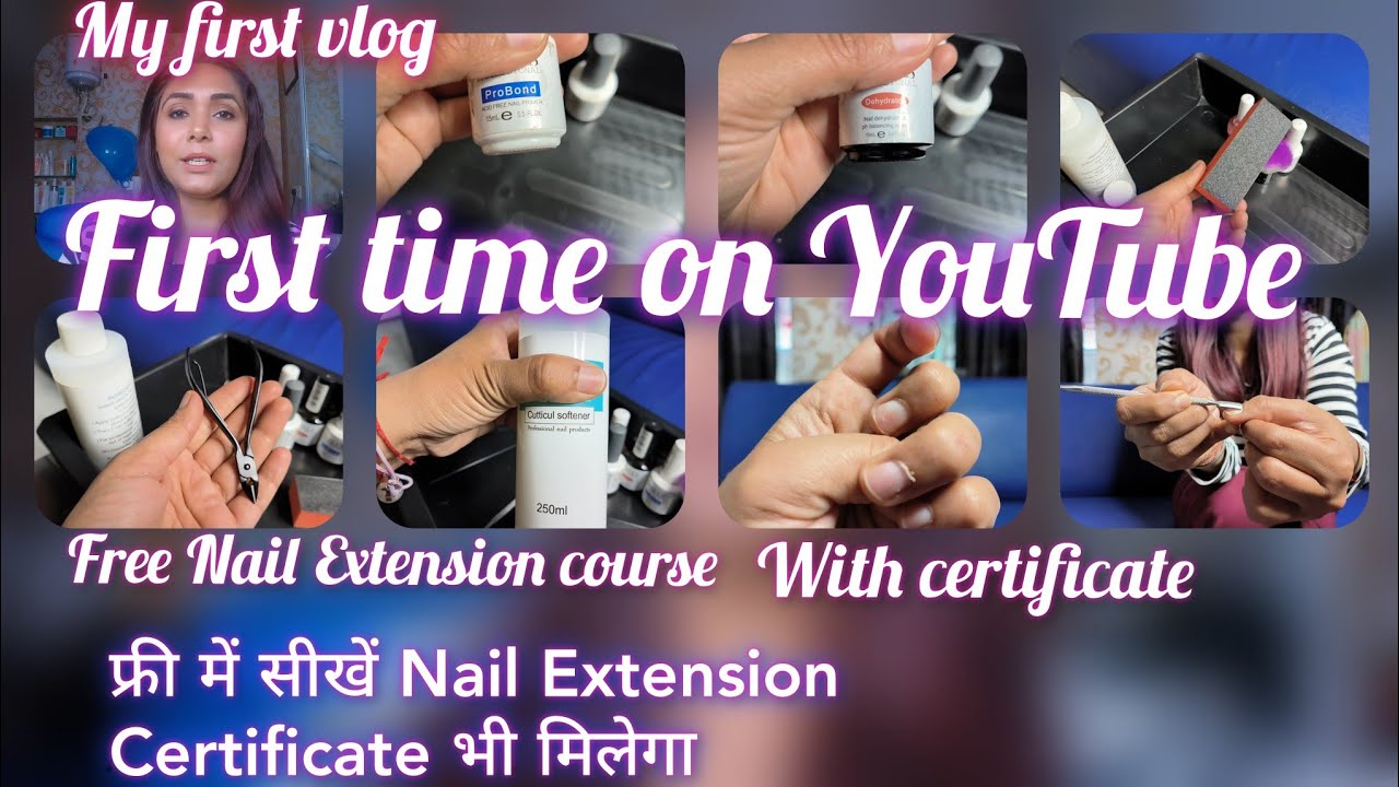 #myfirstvlog|| Free Professional Nail course by Nail technician with certificate-Day 1- Nail Prep
