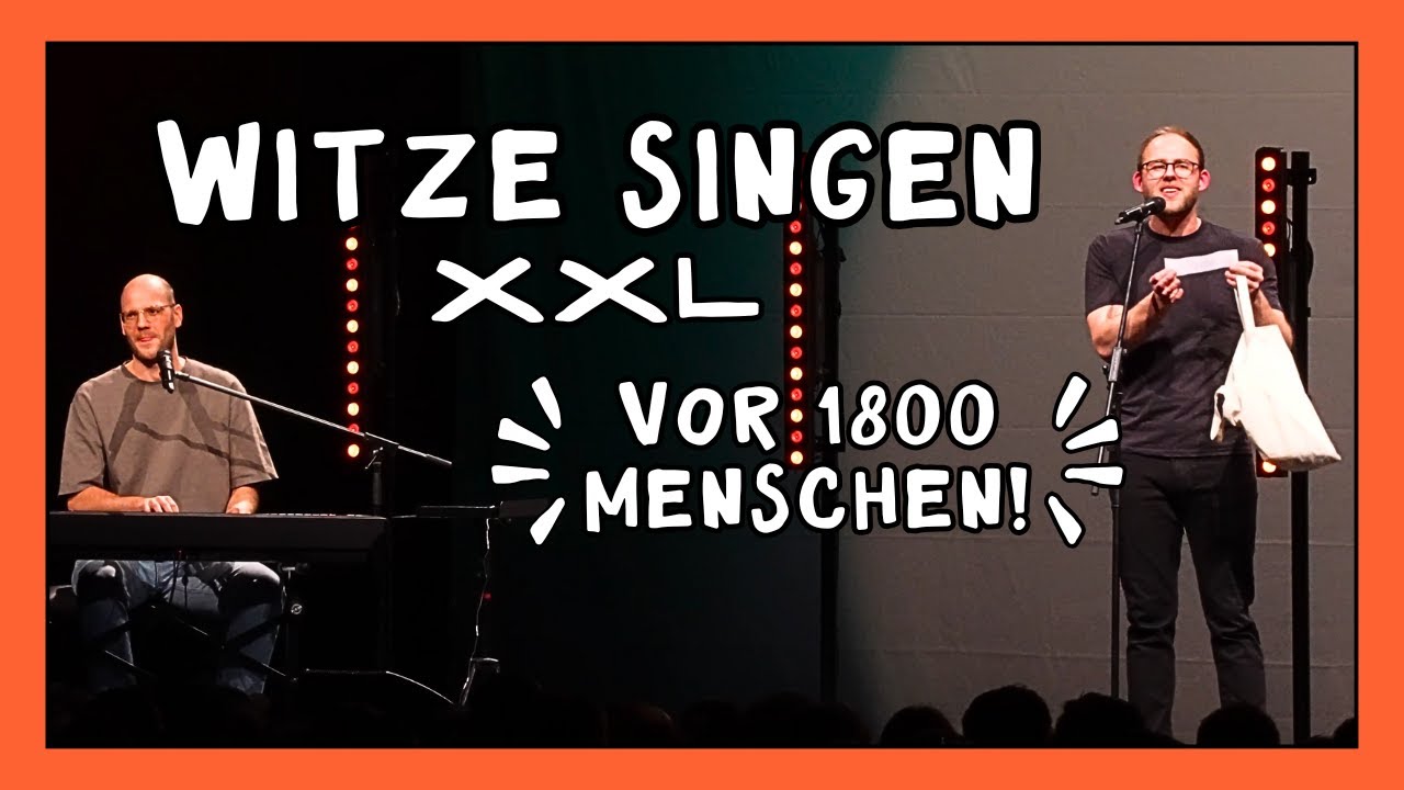 Witze singen XXL (vor 1800 Menschen) // by Sven Bensmann #comedy #witze #musik #singen