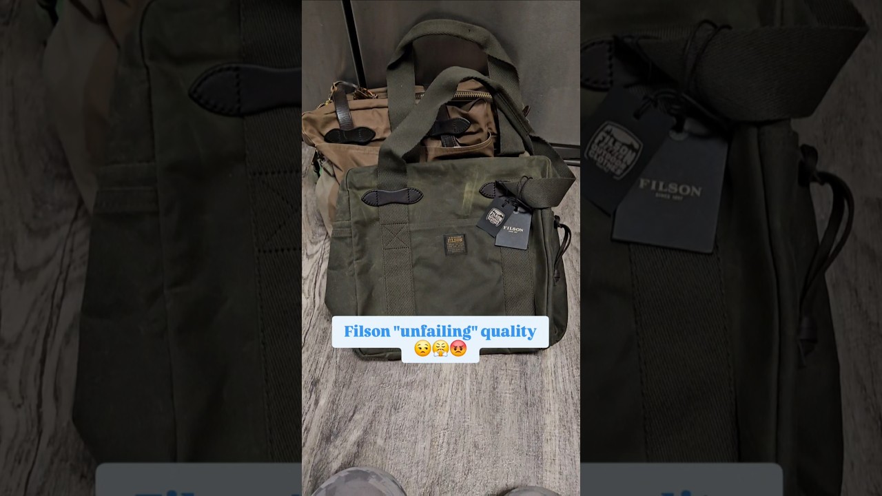 #filson unfailing goods failed😡 #bagreview #corporate #vlog #review #nycvlog #leather #bag #dontbuy
