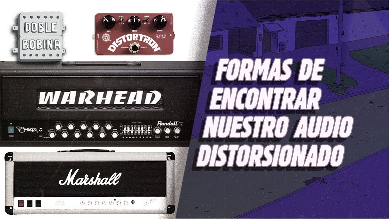 Formas de encontrar nuestro audio distorsionado.