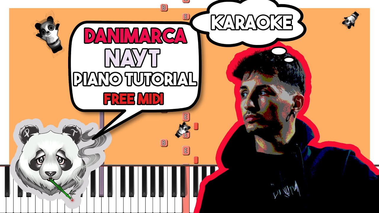 NAYT - DANIMARCA - INSTRUMENTAL Piano Tutorial