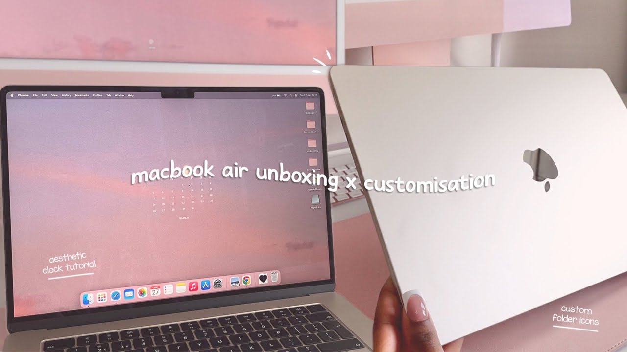 Распаковка и настройка 15-дюймового MacBook Air | Настройте мой новый MacBook Air Starlight 2023 ...